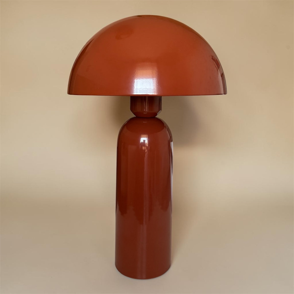 Lampe champignon paprika en métal – 35 cm