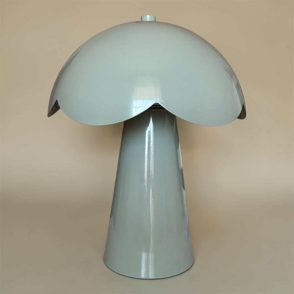 Lampe champignon vert matcha en métal – 25 cm