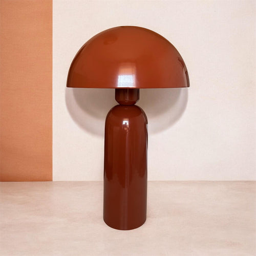 Lampe champignon paprika en métal – 35 cm