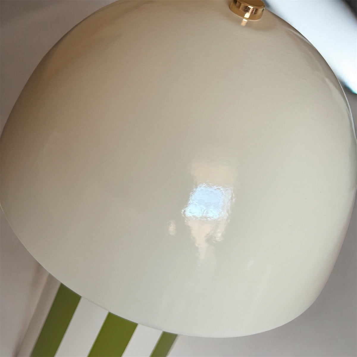 Lampe champignon kaki en céramique – 30,5 cm