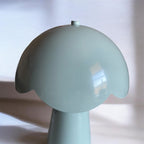 Lampe champignon vert matcha en métal – 25 cm